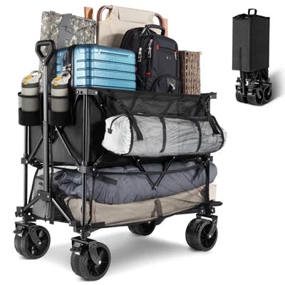 Double Decker Collapsible Wagon Cart