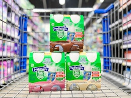 Pediasure chocolate, vanilla and strawberry in cart