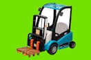 bro forklift ride on toy collage