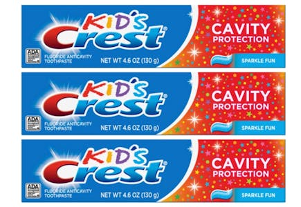 3 Kid's Crest Toothpastes