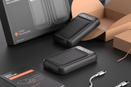 Lerat Hand Warmers Rechargeable 2 Pack on a table.