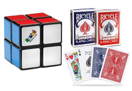 Rubik's Cube + Bicycle Playing Cards