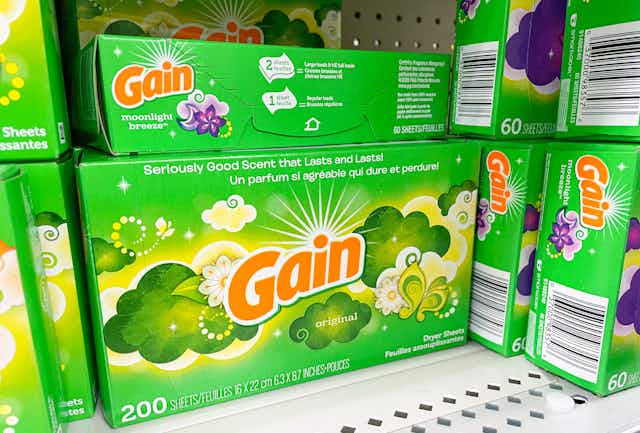 Gain Dryer Sheets — Get 4 Boxes for as Low as $10.95 on Amazon card image