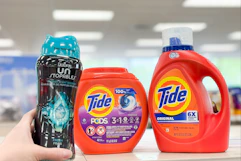 Tide and Downy products