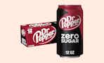 dr pepper soda on a cream background