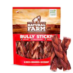 Natural Farm Braided Bully Sticks 10-Pack