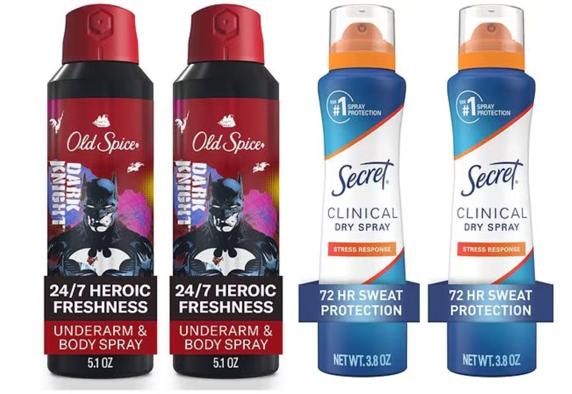 2 Secret + 2 Old Spice