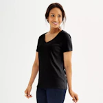 Women's Croft & Barrow V-Neck Tee