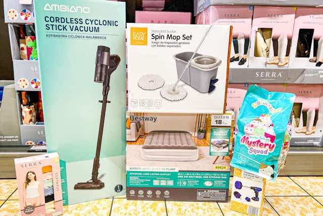 Aldi Finds This Week: $69.99 Stick Vacuum, $39.99 Rolling Cart & More card image