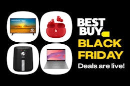 Best Buy's Black Friday Deals Are Live: $70 TV, $80 Beats Buds, $149 Laptop card image