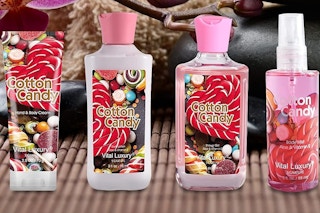 a bath and body cotton candy kit