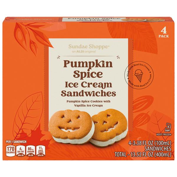 Pumpkin Ice Cream Sandwiches