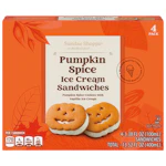 Pumpkin Ice Cream Sandwiches
