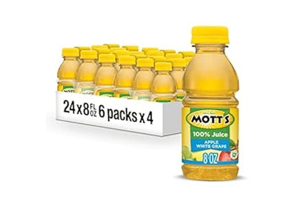 Mott's Apple White Grape Juice 24-Pack