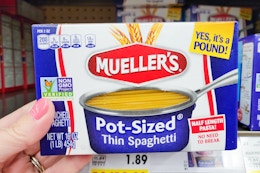 Mueller's, San Giorgio, or Creamette Pasta, Only $0.99 at Kroger card image