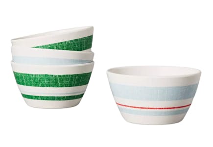 Magnolia Melamine Bowls Set