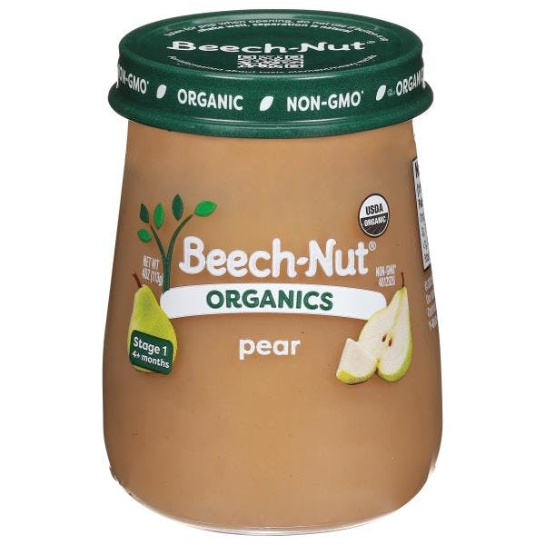 2 Beech-Nut Organics Baby Food Jars