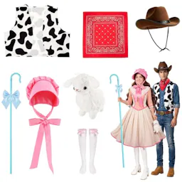 Shepherdess & Cowboy Costume Set