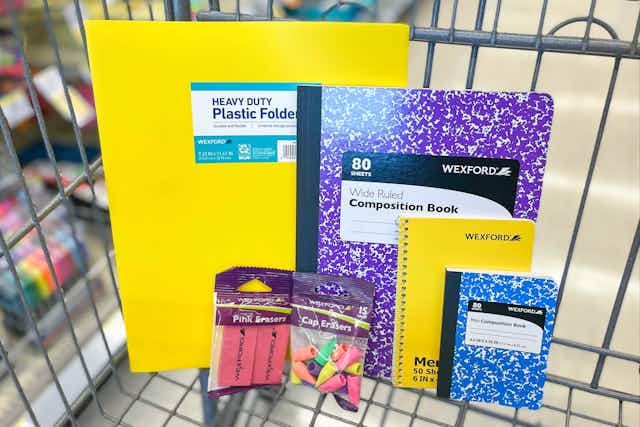 School Supplies Deals at Walgreens: $0.33 Erasers, $0.50 Folders, and More card image