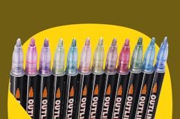 Amazon Has This 12-Pack of Metallic Outline Markers for as Low as $4.49 card image