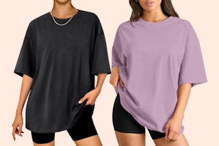 Walmart women's oversized tees