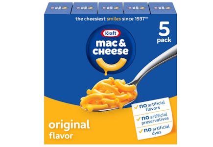 Kraft Mac and Cheese 5-Pack