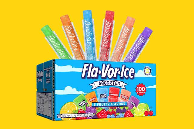 Fla-Vor-Ice Popsicle 100-Count Variety Pack, as Low as $8.81 on Amazon  card image