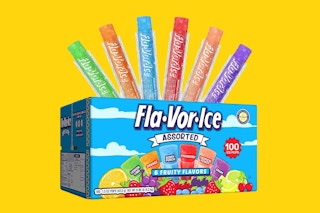 Showing the different flavors of the Fla-vor-ice variety pack