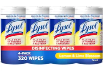 Lysol Disinfectant Wipes 4-Pack