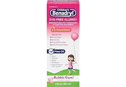 Benadryl Children's Allergy Liquid Medication
