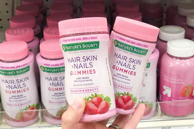 Nature's Bounty Hair, Skin & Nails Vitamins, as Low as $1.78 on Amazon card image