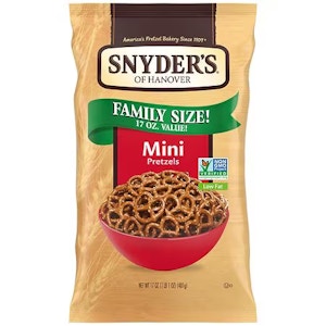 2 Snyder's Pretzel Bags