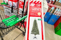 6-Foot Christmas Tree, Just $20 at Dollar Tree + More Tree Deals card image