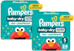 2 Pampers Baby Dry Diapers