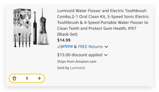 Lumivoid Water Flosser and Electric Toothbrush