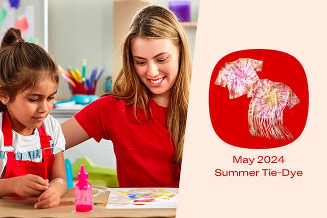 Michaels Crafts: Summer Tie-Dye With T-shirt Purchase on Sunday, May 19 card image