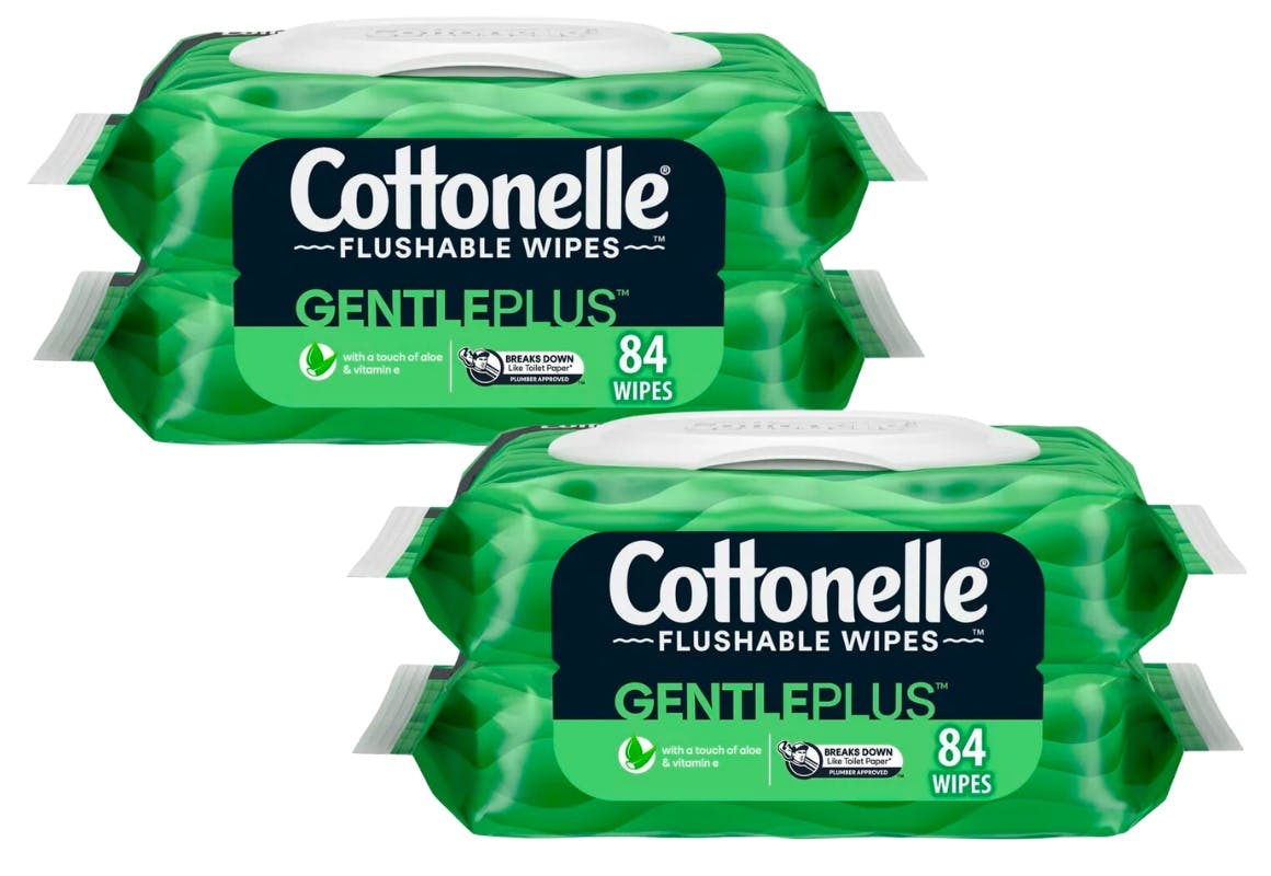 2 Cottonelle Wipes 2-Packs