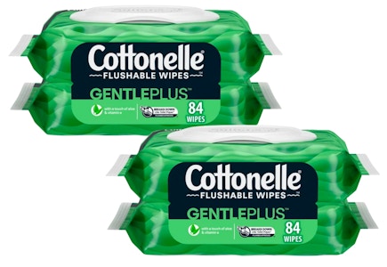 2 Cottonelle Wipes 2-Packs