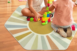 4' x 4'7" Area Rug, Now $14.99 on Amazon (Reg. $29.99) card image