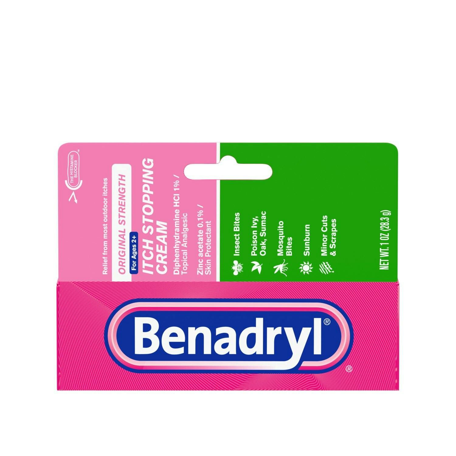 2 Benadryl Itch Relief Creams
