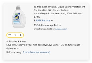 All Free Clear Laundry Detergent