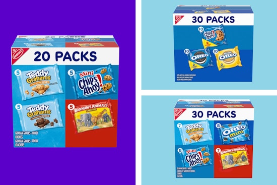 packs of Nabisco snacks in a collage 