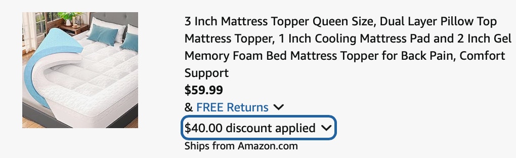 ss mattress topper 