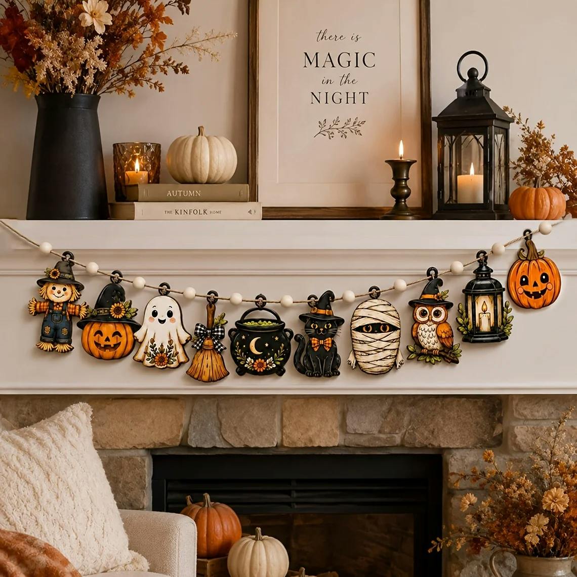 Halloween Wooden Banner Set
