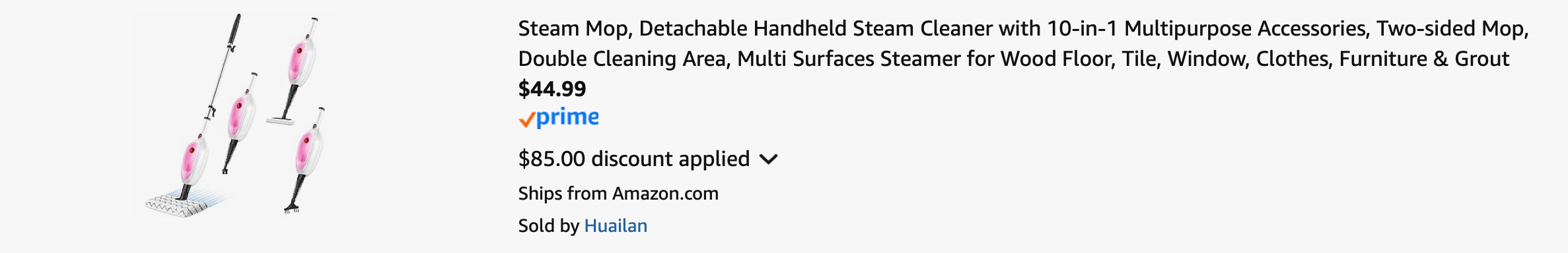 Amazon 10-in-1 Steam Mop 2025 2