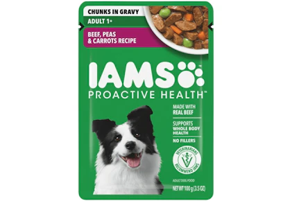 2 IAMS Proactive Health Dog Pouches