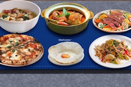 a food warming mat on a table