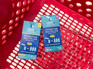 liquid i.v. hydration multiplier in a target cart