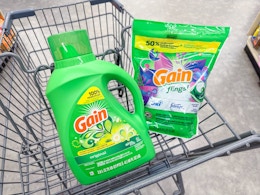 gain laundry products in walgreens cart