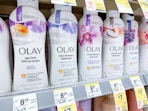 olay body washes on walgreens shelf